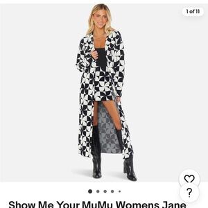 Show Me Your MuMu Jane Sweater Jacket sixties print